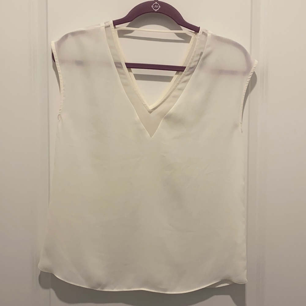 Express sheer top plunge neck SZ XS